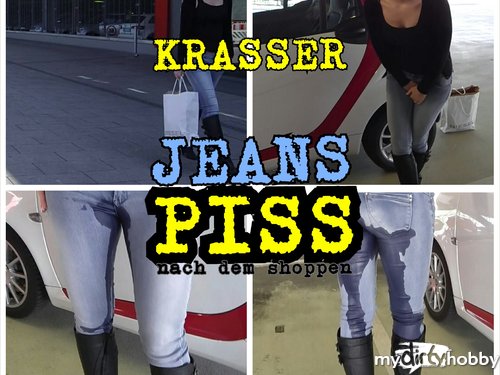 Parkhaus Jeans- Piss in Stiefeln