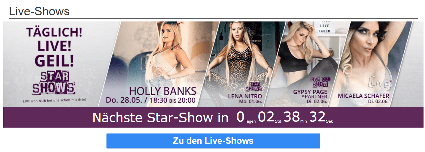 Täglich live
