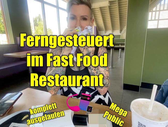 Ferngesteuert Im Fast Food Restaurant.