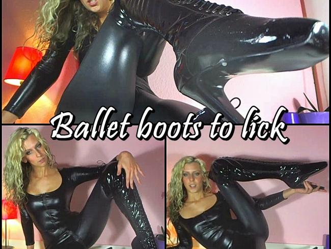 Ballet boots to lick
