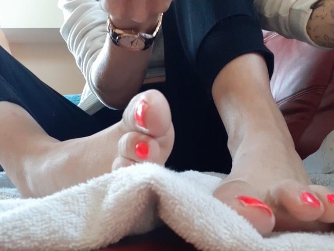 Erotische Fußmassage