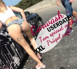 Carwash-USERDATE!! Tom spiesst mich mit XX-Prügel auf!!