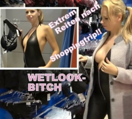 Extrem Reiten nach Shoppingtrip!! Wetlook-Bitch Fick und fertig!