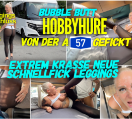 Bubble Butt Hobbyhure an der A57 gefickt | Neue Schnnellfick Leggings getestet