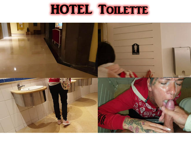 Auf der Hotel Toilette in der Lobby eine Nummer geschoben