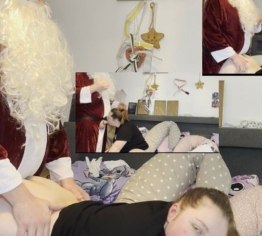 Weihnachtsfick 2024 Ho ho ho gib mir deine Rute Santa